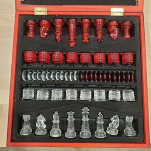 In N' Out glass chess board
